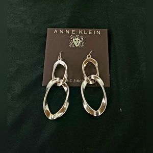 Anne Klein silver earrings. Great gift for anyone!